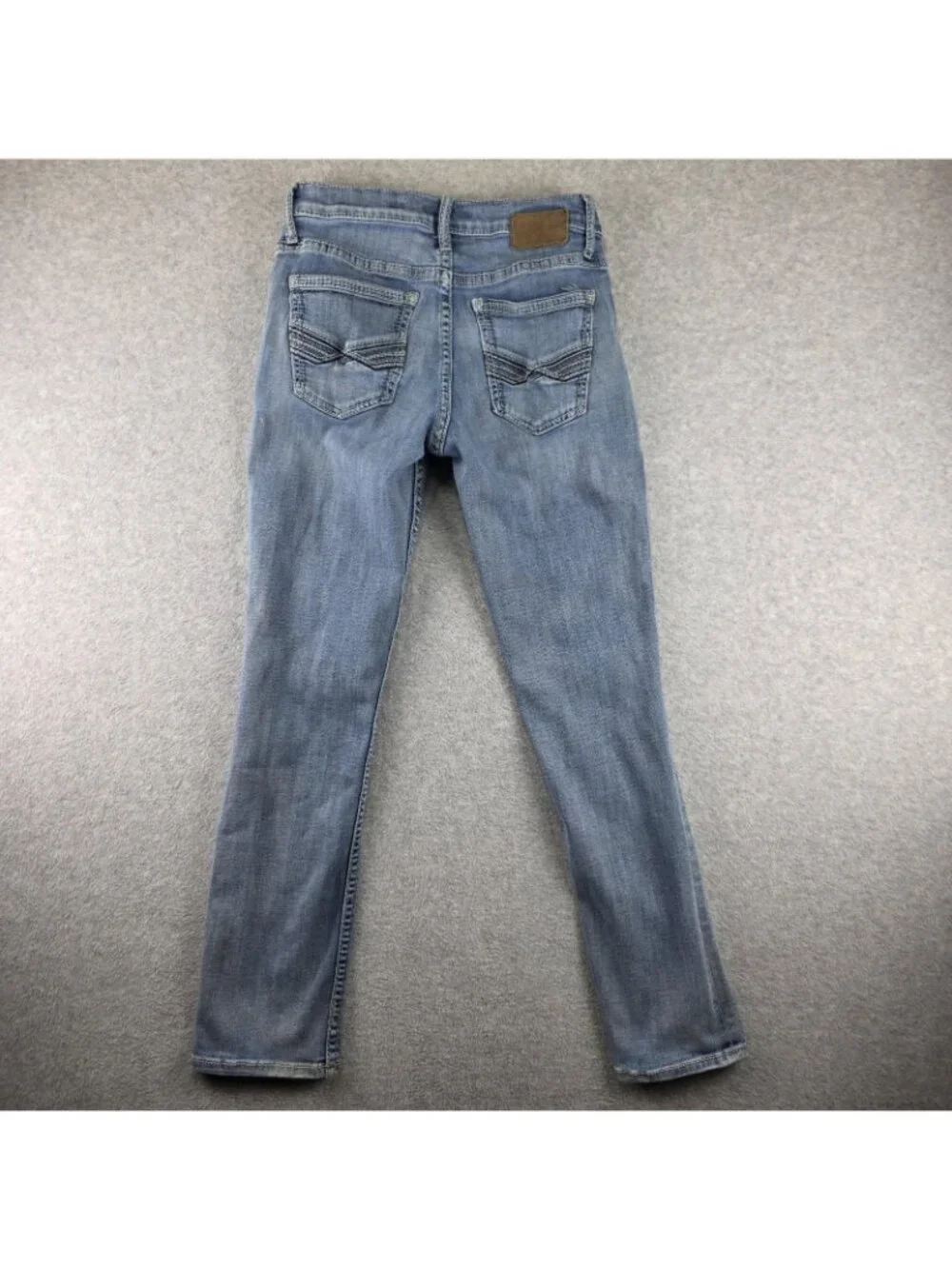 BKE Jake Jeans Mens 32x32 Blue Straight Light Wash Stretch Denim